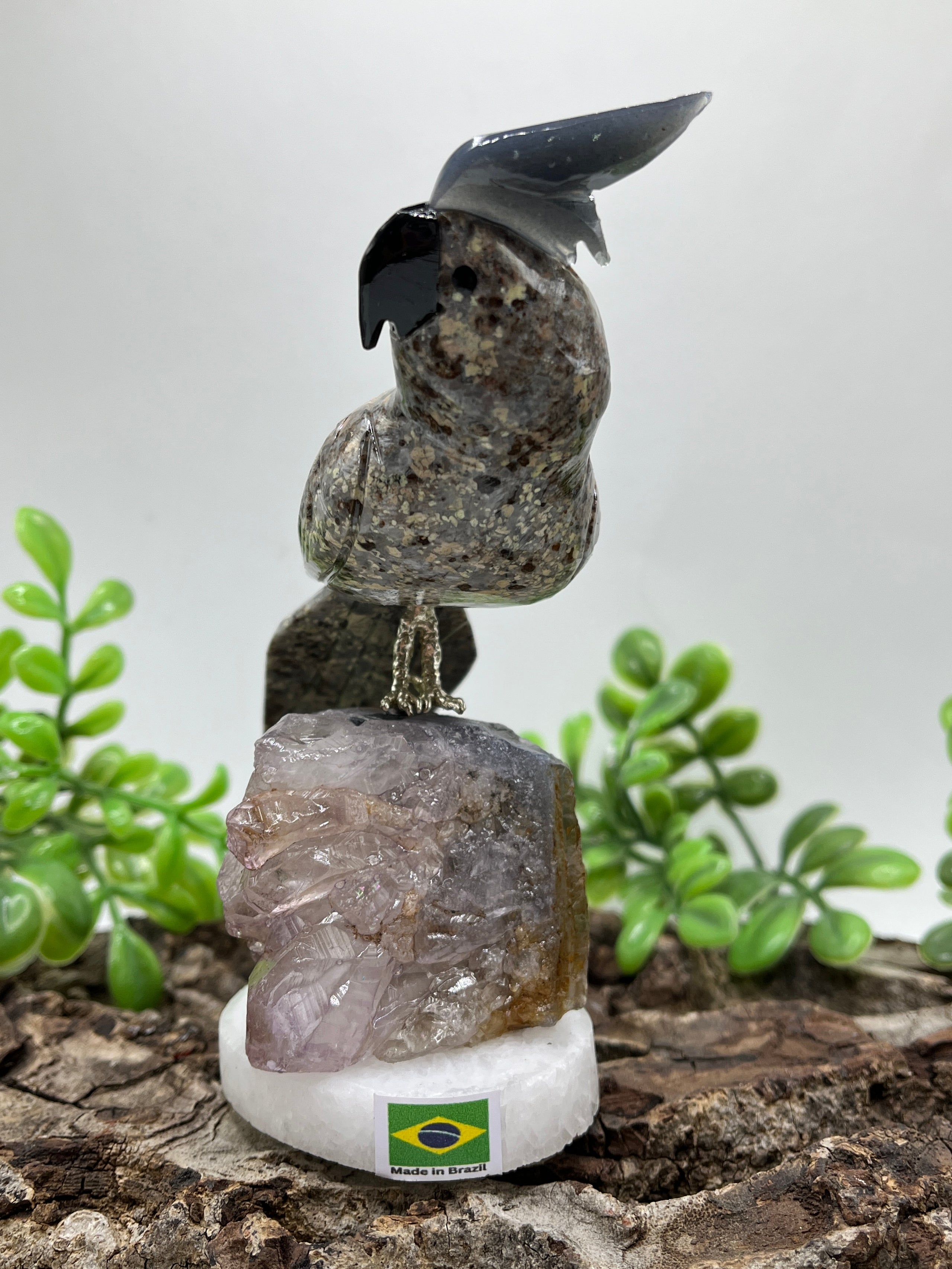 Gemstone bird carvings cheap